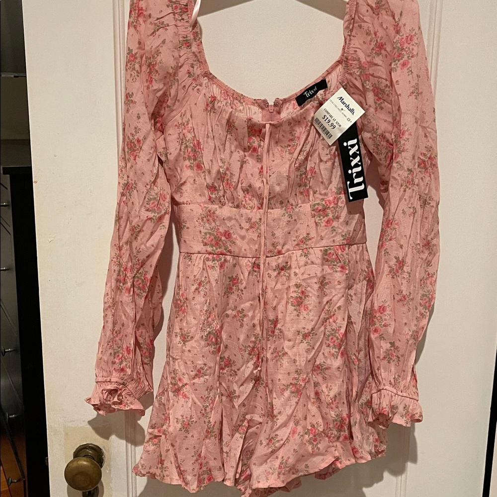 Trixxi Pink Floral Mini Dress